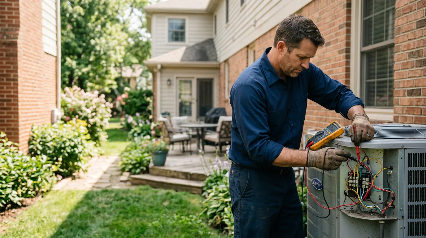 HVAC technician working near Denmark, WI
